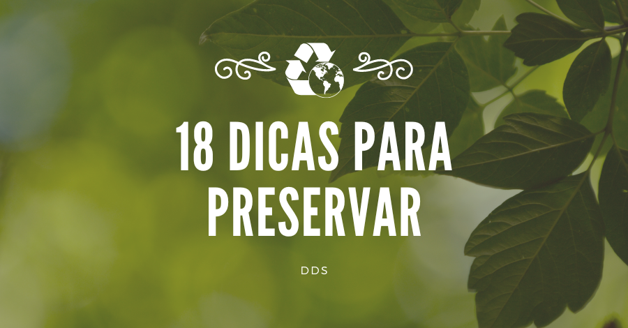 18 Dicas Para Preservar O Meio Ambiente DDS Dezembro 2024