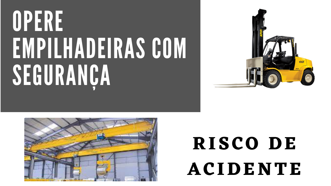 empilhadeira com segurança