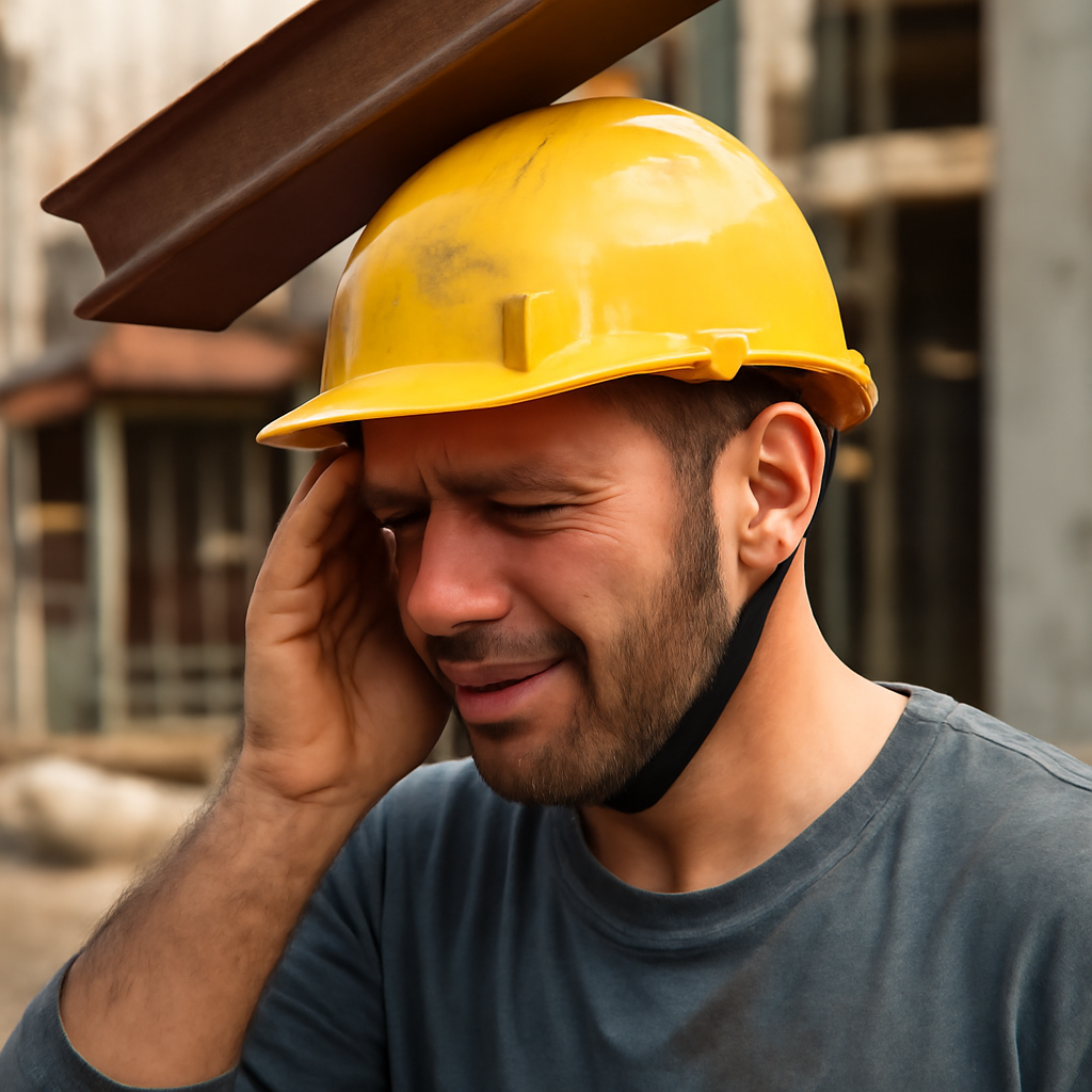 Acidente capacete salvou vida canteiro obras 1