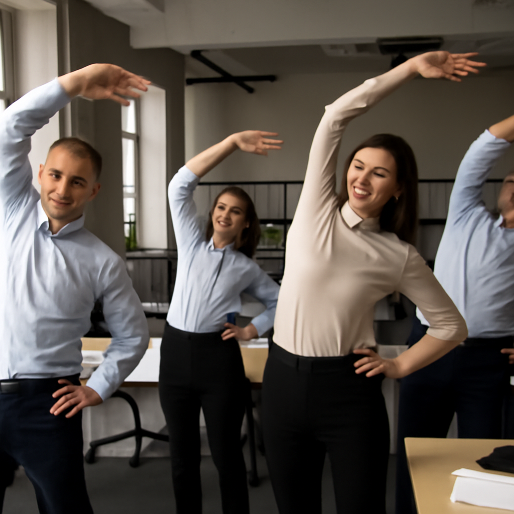 Ginástica laboral história 15 minutos trabalho