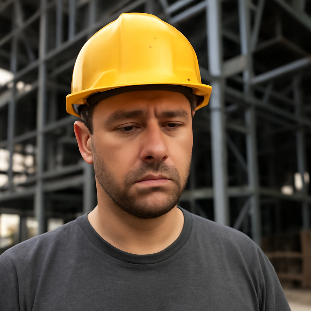 Capacete de segurança herói anônimo que salva vidas canteiros de obras
